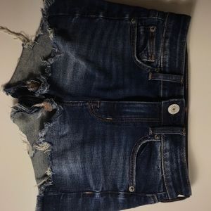 American Eagle High Waisted Jean Short Shorts
